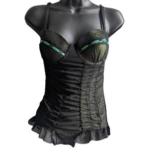Black Lace Cami Fairy whimsical teddy